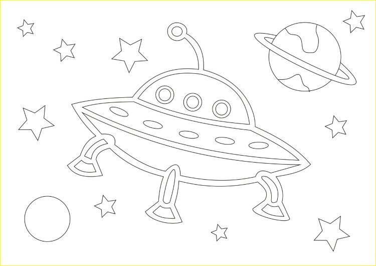 Трафарет для картины из песка А5 «НЛО» | Песочная Фантазия | Ассоциация Развитие