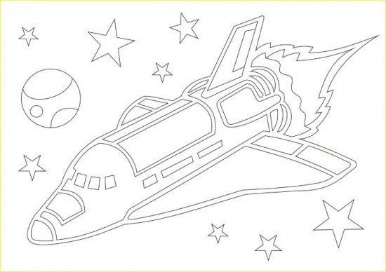 Трафарет для картины из песка А5 «Ракета»