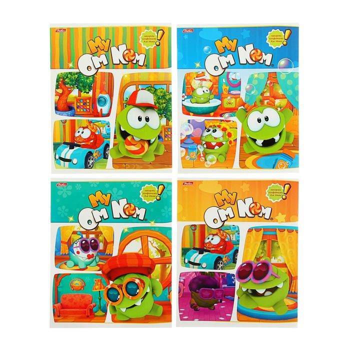 Тетрадь «Живая 3D игра. Cut the rope», 24 листа, клетка, в ассортименте | Hatber