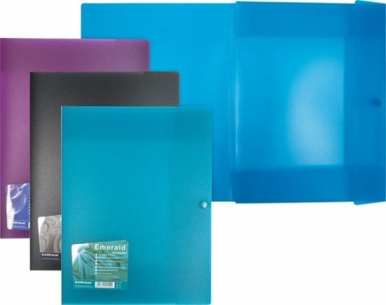 Папка А4 «Vivid Colors», с 3 клапанами на кнопке, (8 мм), цвет в ассортименте