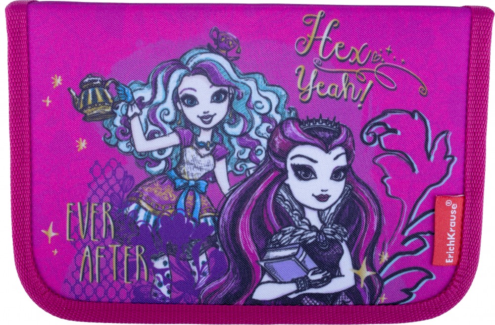Пенал «Ever After High», тип F, с наполнением, розовый | Ever After High | Erich Krause