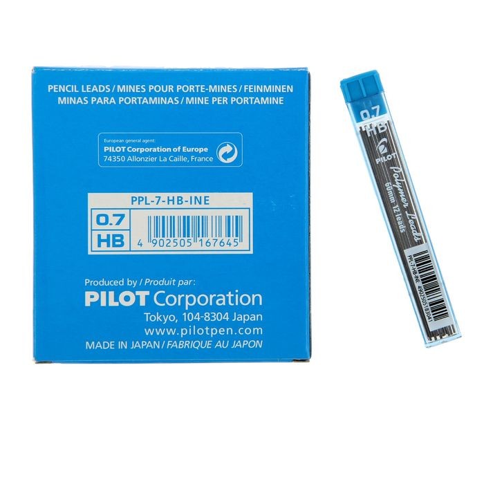 Набор грифелей для механических карандашей «Pilot» PPL, 12 штук, 0,7 мм | Pilot