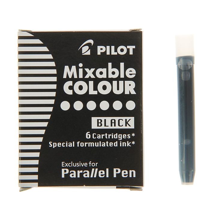 Картридж чернильный «Pilot» для Parallel Pen (каллиграфия), черный, набор 6 штук | Pilot