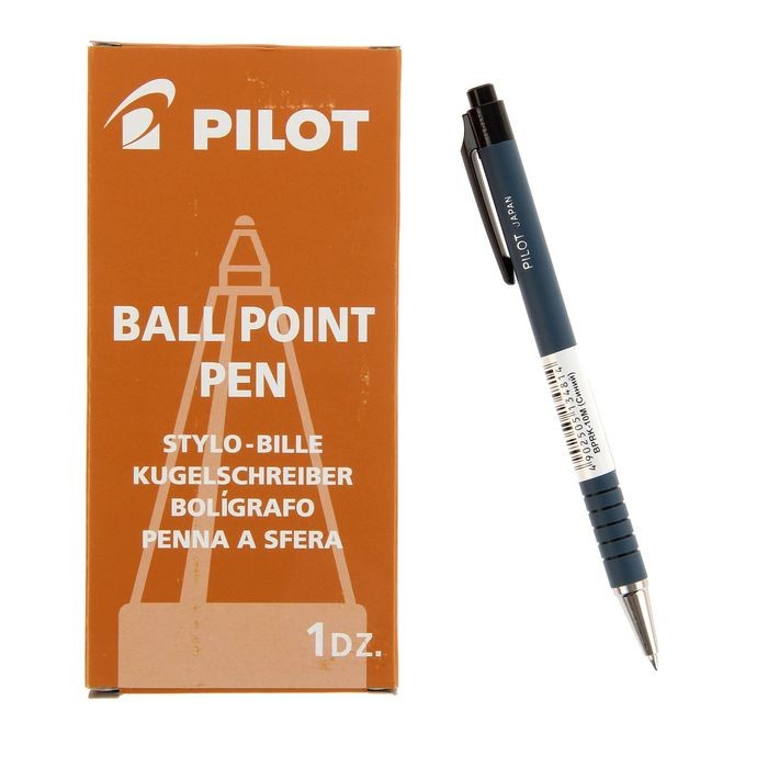 Ручка шариковая автомат «Pilot корпус Soft», 0,7 мм, масляная основа, стержень черный | Pilot
