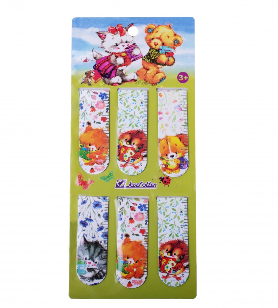 Закладка-магнит «Зверята», 6 штук | Beifa