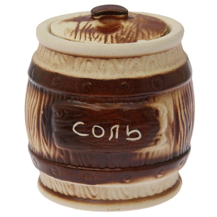 Бочка для сыпучих продуктов «Соль» 1 л
