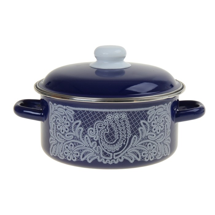 Кастрюля «Вологодское кружево» | Вологодское кружево | Стальэмаль