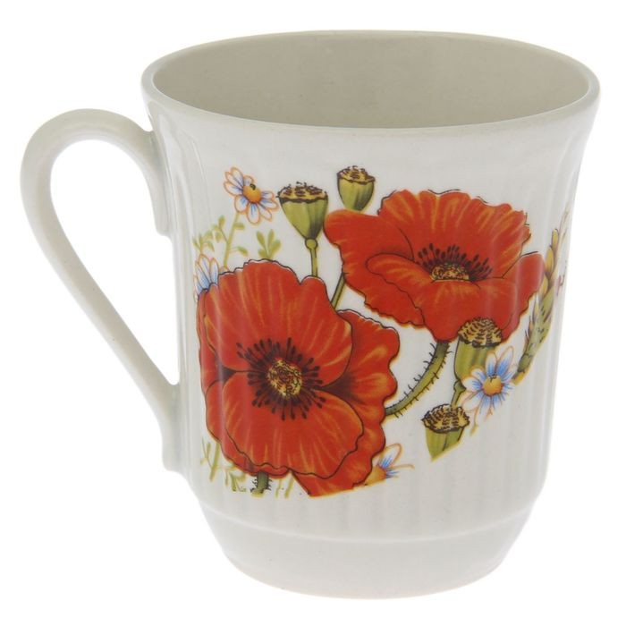 Кружка «Агата красный мак» 250 мл