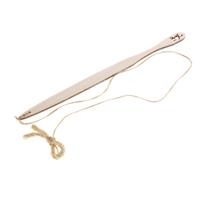 Дразнилка с деревянной ручкой и сизалевым бантом для кошек, 30 см