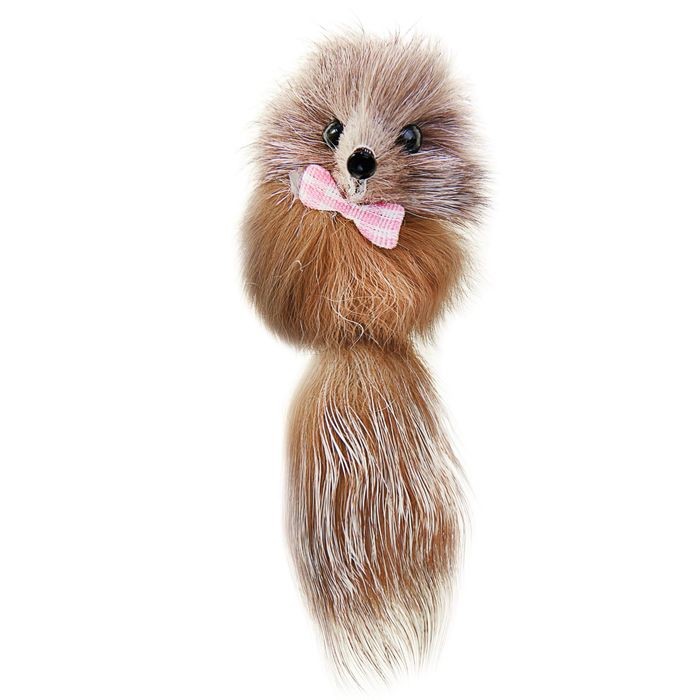Мышь из натурального меха малая, 9×4×4 см, цвет в ассортименте | Пижон