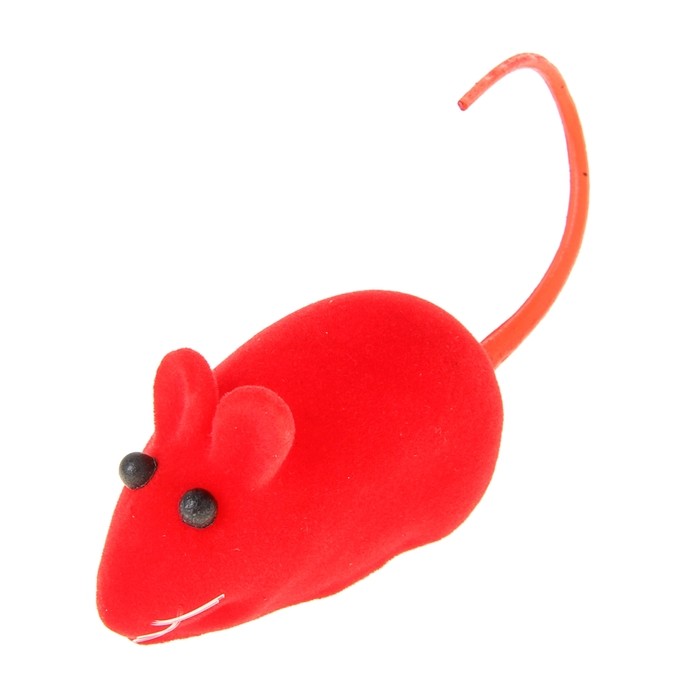 Мышь бархатная, 6 см, цвет в ассортименте | Пижон
