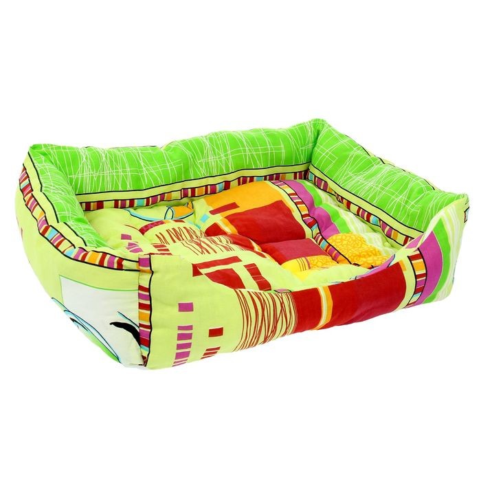 Лежанка прямоугольная, 55х45х15 см, цвет в ассортименте