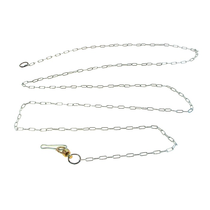 Цепь для привязи собак, 3 м, калибр 2х9 мм, белый