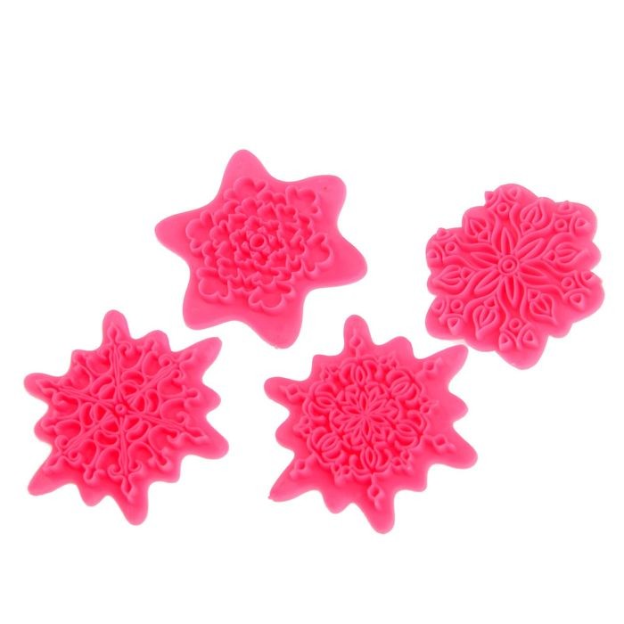 Набор печатей для марципана и теста «Снежинки» | Доляна