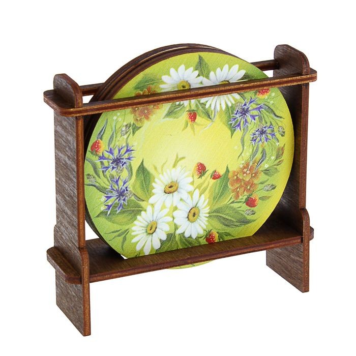 Набор подставок под горячее «Ромашки»