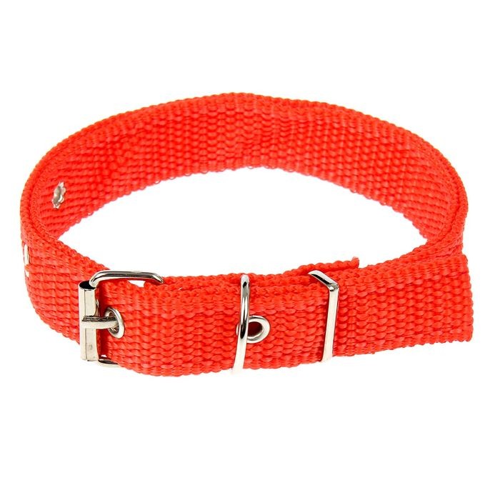 Ошейник, 40х2 см, полиэстр, красный | Пижон