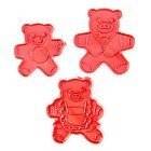 Набор форм для вырезания печенья «Мишки»