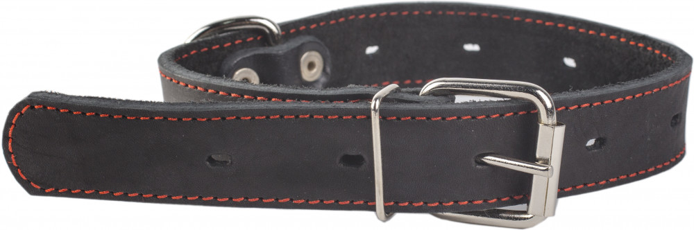 Ошейник кожаный однослойный безразмерный, 57,5х3 см