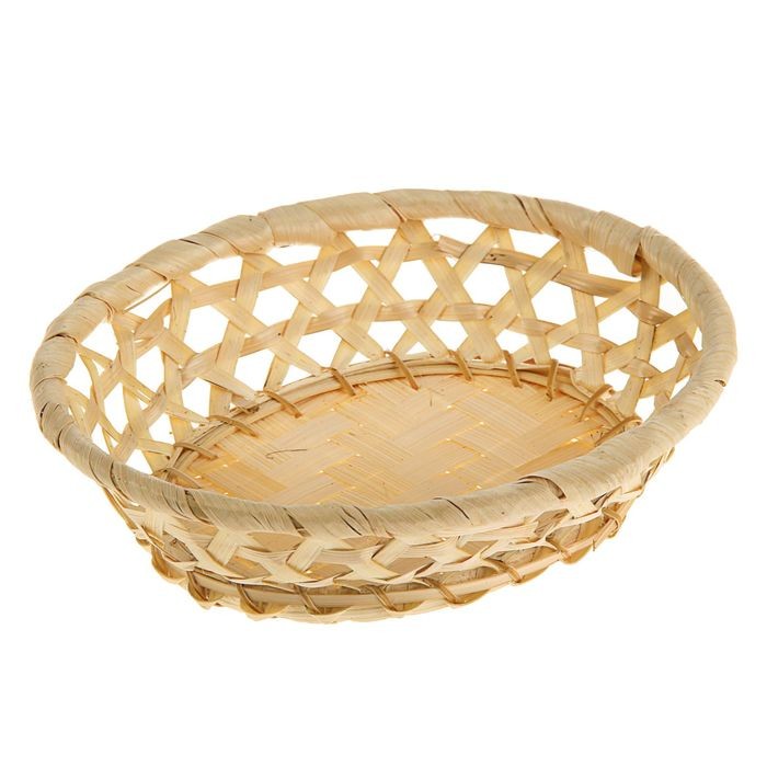 Фруктовница овальная, редкое плетение