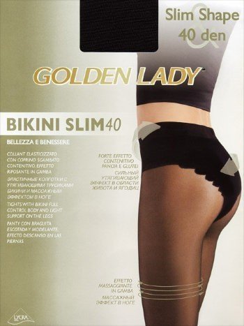 Колготки женские «Bikini Slim» (daino, 40 Den) | Golden Lady