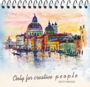 Скетчбук «Городской пейзаж», А6+, 80 листов | Проф-Пресс