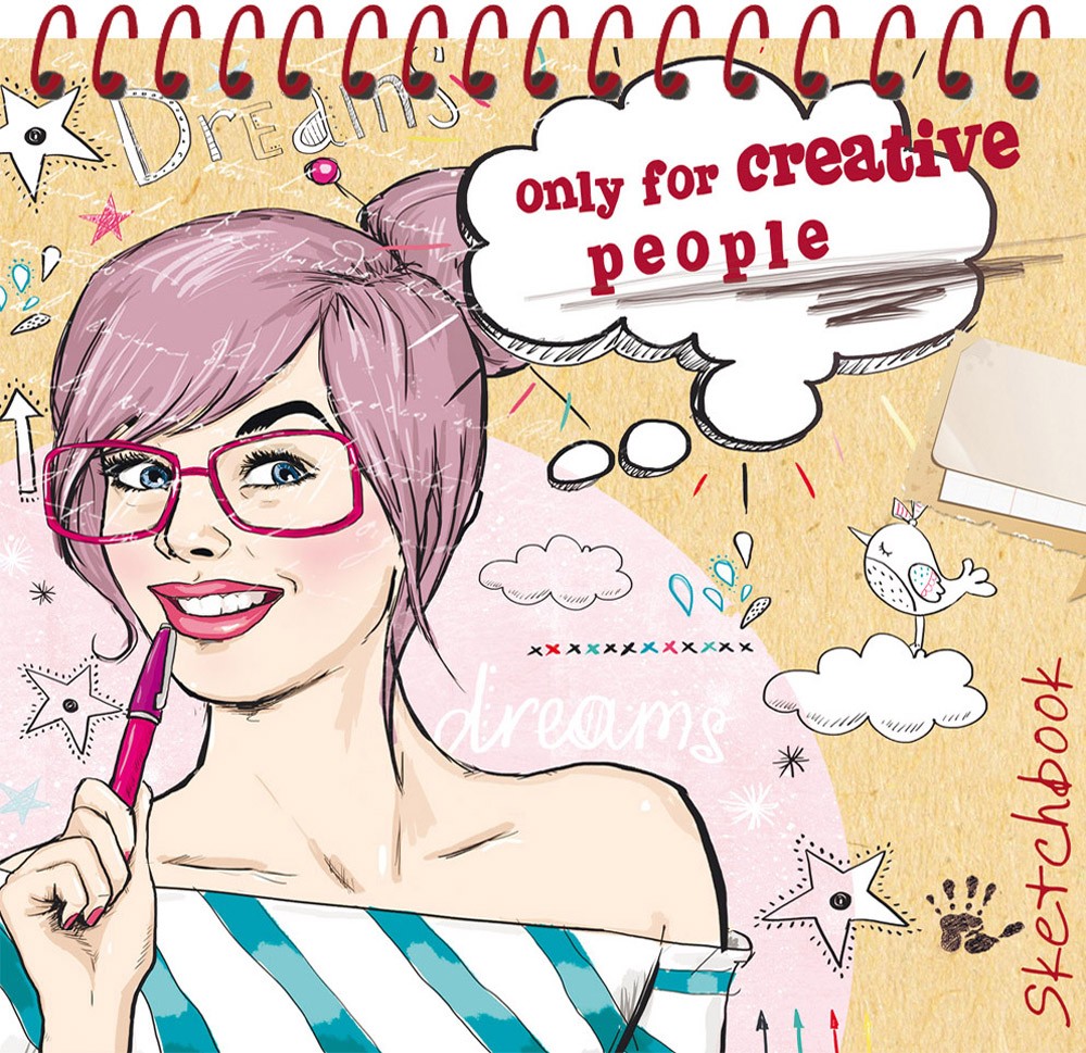 Скетчбук «Игривое настроение», А6+, 80 листов | Проф-Пресс