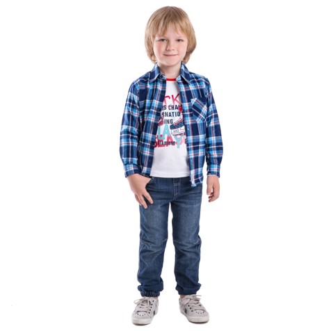 Рубашка для мальчиков | Снежный склон | PlayToday