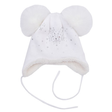 Шапка трикотажная для девочек | Снежная сказка | PlayToday