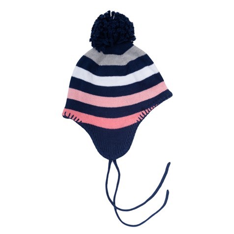 Шапка трикотажная для девочек | Осенние цветы | PlayToday