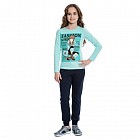 Лонгслив трикотажный для девочек