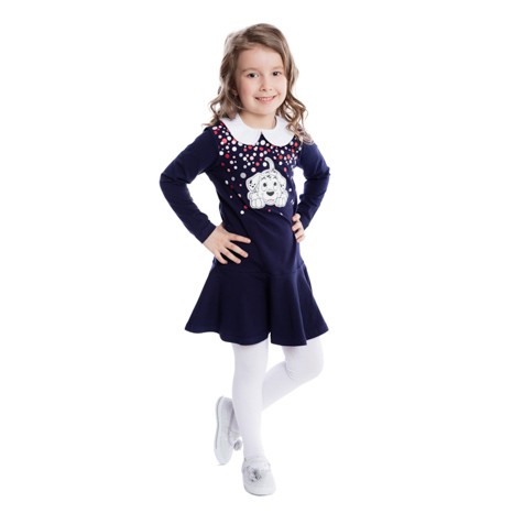 Платье трикотажное для девочек | Ягодные краски | PlayToday