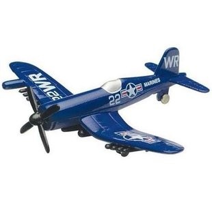 Коллекционная игрушка самолет F4U-1D Corsair | Масштаб 1:60, 1:64 | Motormax