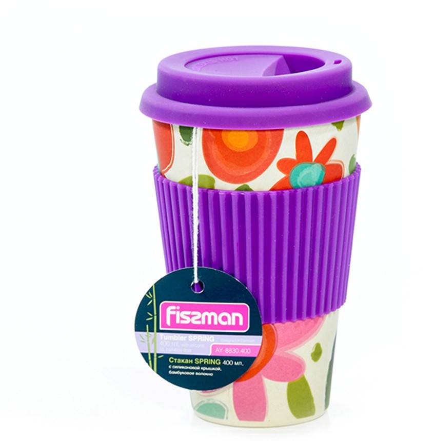 Стакан с силиконовой крышкой «Spring» (400 мл) | SPRING | Fissman