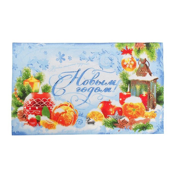 Полотенце вафельное «С Новым годом!» (35х60 см) | Доляна