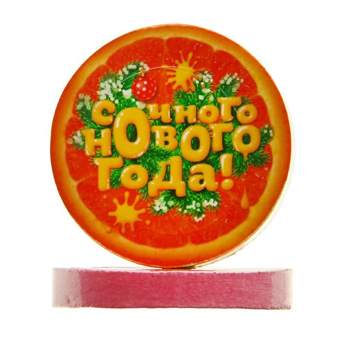 Полотенце прессованное «Сочного Нового года!» (28х28 см) | Collorista