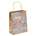 Пакет вертикальный крафт «С Новым годом!», Медвежонок Винни (18×23 см)