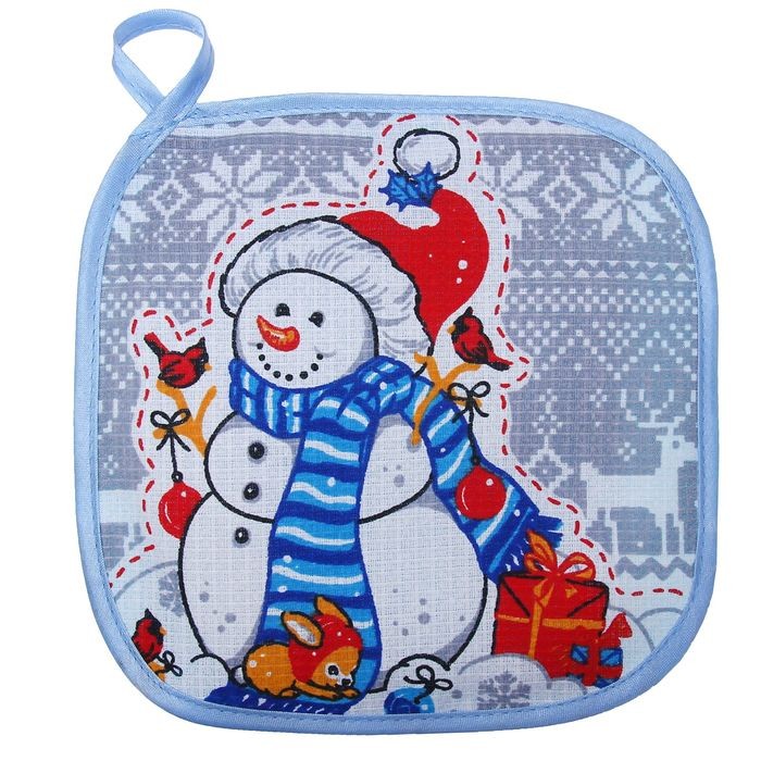Прихватка «Снеговик» | Доляна