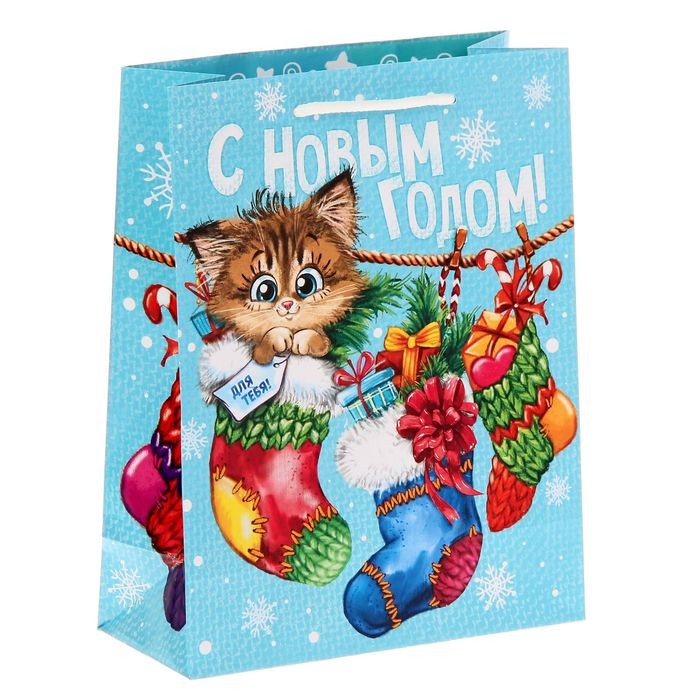 Пакет ламинат вертикальный «Для тебя» (8×18×23 см)