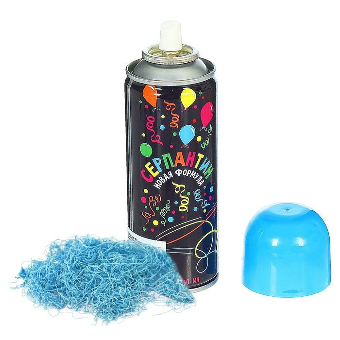 Спрей синий «Серпантин» 250 мл