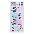 Стикер на подарок «Микки и Минни готовятся к Новому году»