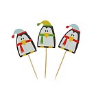 Шпажки «Пингвин в шапочке» (набор 24 шт)