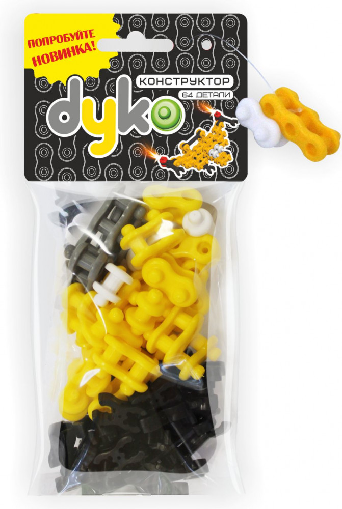 Конструктор «Дуко» №1 (64 детали) | Dyko | Биплант