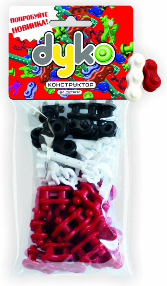 Конструктор «Дуко» №2 (64 детали) | Dyko | Биплант