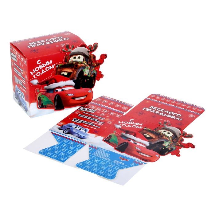 Коробка складная «Крутого Нового года», (11х11х8 см) | Тачки | Disney