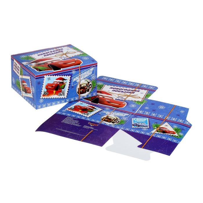 Коробка складная «Тому, кто хорошо себя вел», (19х16х10 см) | Тачки | Disney