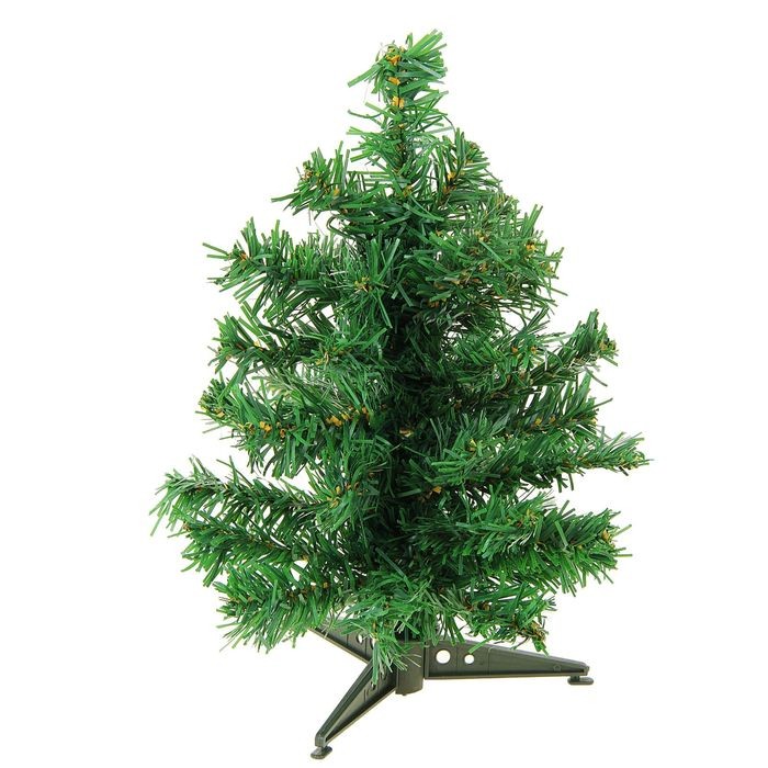 Ёлка, 30 см (35 веток, пластиковая подставка)