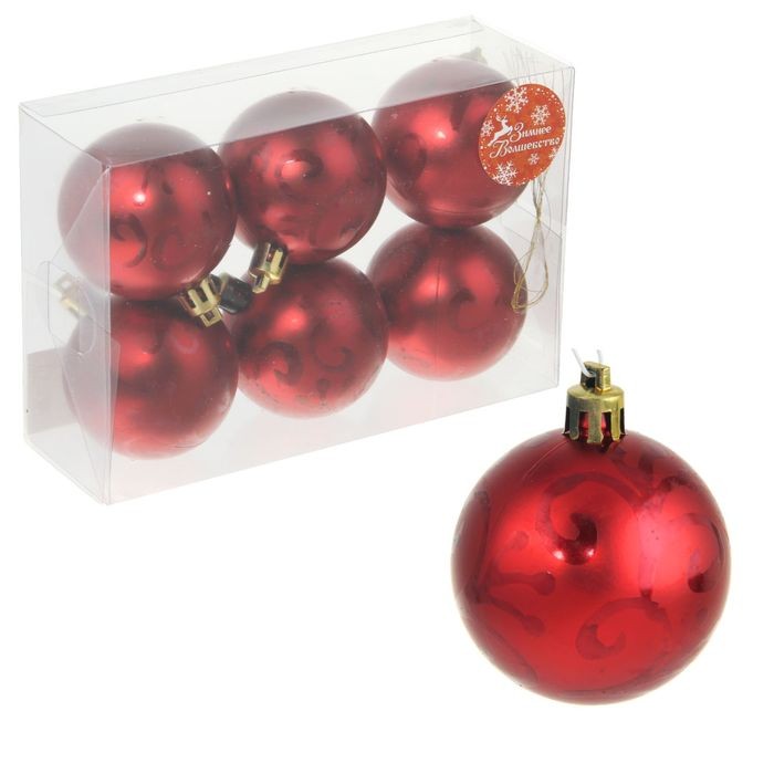 Новогодние шары «Ледяной узор»