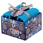 Набор полотенец «Новогодние шары», 3 штуки, (30х30 см)