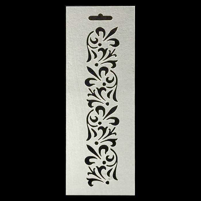 Трафарет «Вензель» 10x30 см | Арт Узор