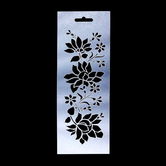Трафарет «Ветвь» 10х30 см | Арт Узор